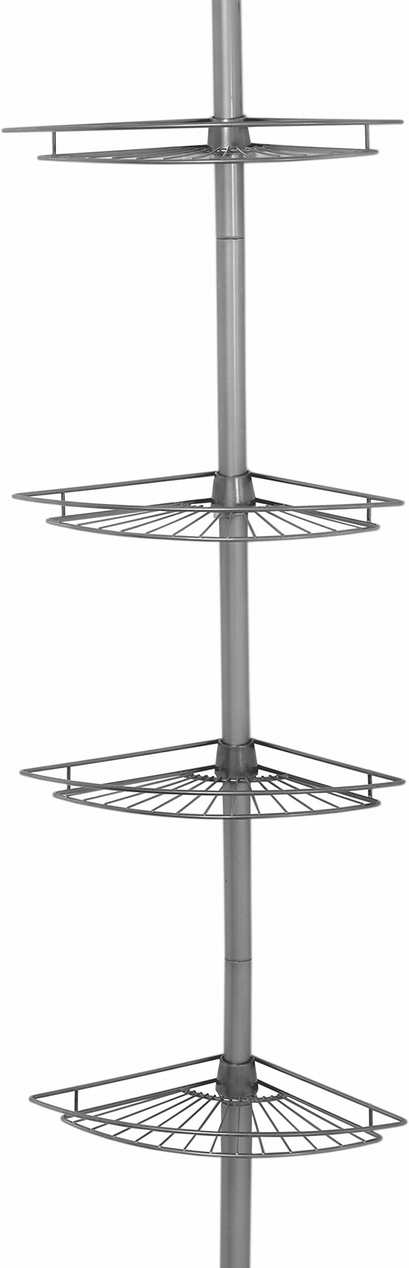 Tension Pole Corner Caddy, Satin Nickel