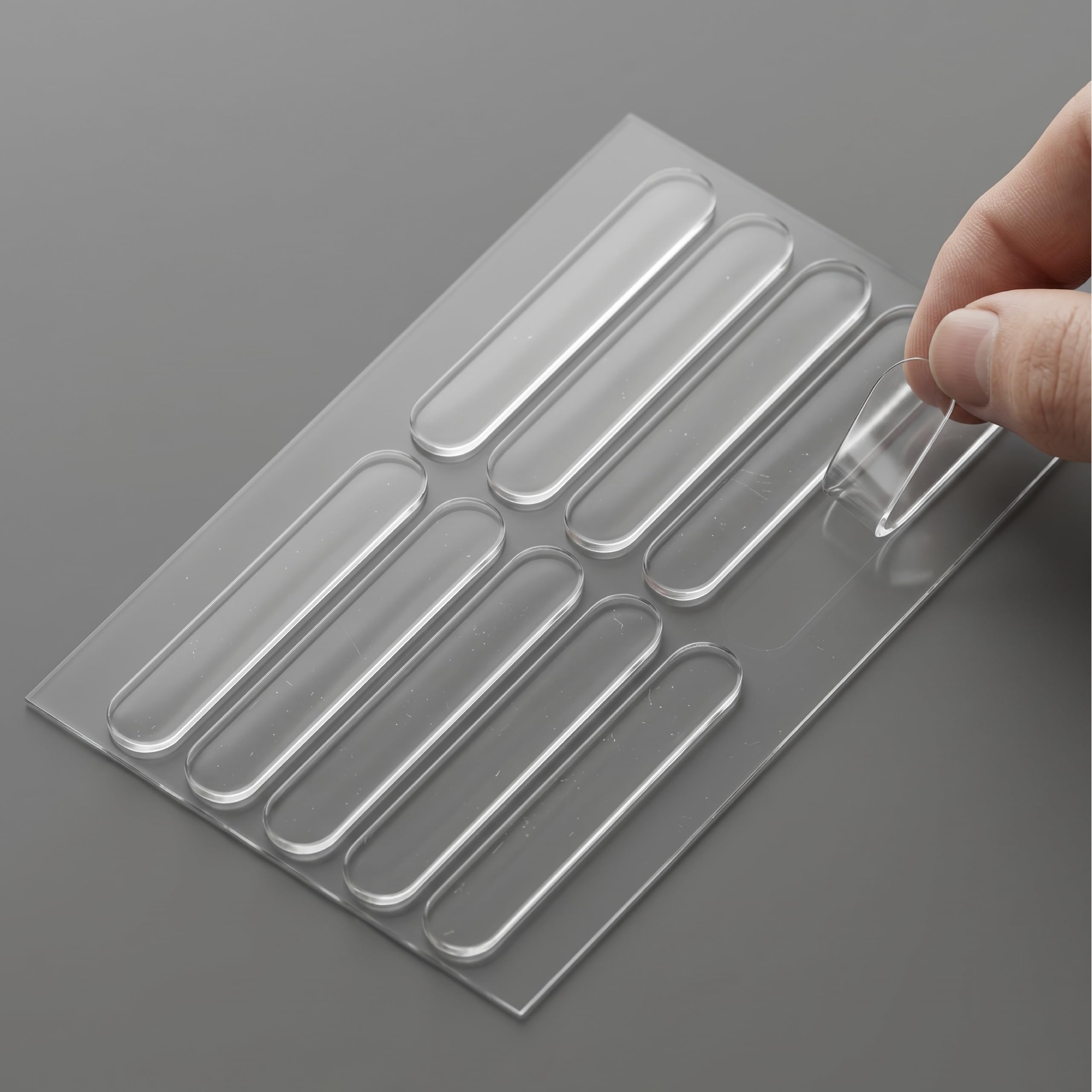 Robustt 10 Pcs Silicone 2.36 Inch Wall Protector Bumper Pads from Door | Transparent Waterproof, No Residue Door Silencer Bumper Stickers | Noise-Dampening Stickers for Cabinet Doors & Furniture-image-49