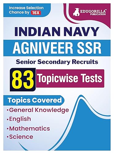 Indian Navy Agniveer SSR (Navy Sailor Entry) Book 2024 (English Edition) - 83 Topic-wise Solved Tests (English, Science, Mathematics, General Knowledge) with Free Access to Online Tests