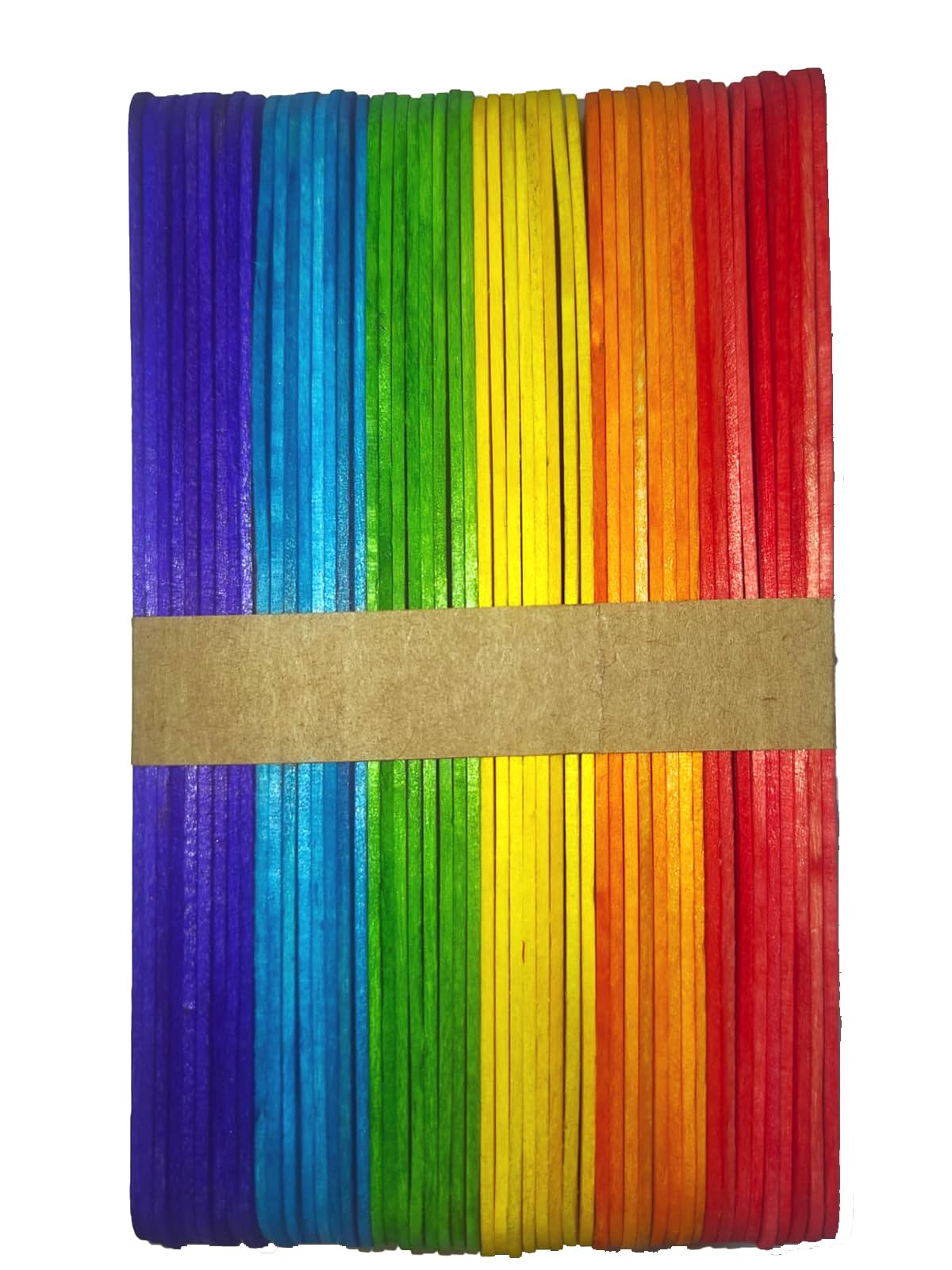 Wooden Colourful Ice Cream Sticks 6 Colour 50 Pcs Big Size 15 cm x 1.5 cm-image-33