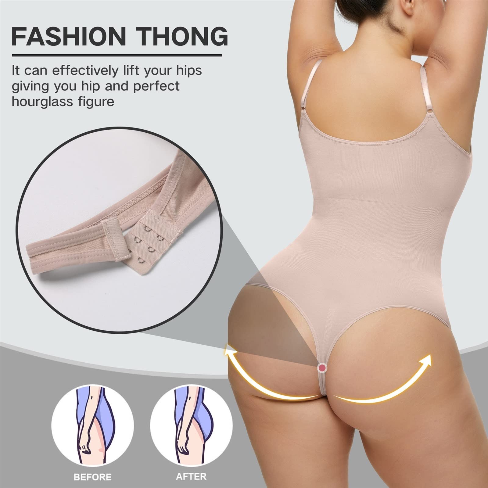 Guaina string perizoma vita alta – effetto pancia piatta