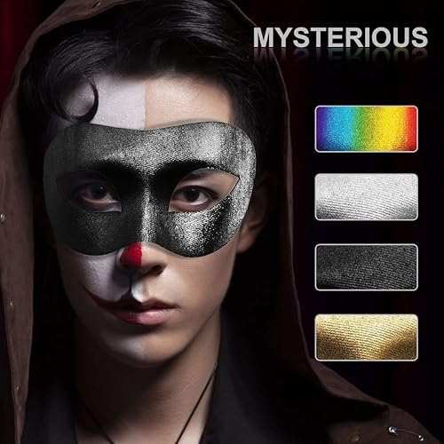 Miniatura 5 de Máscara de mascarada para hombre, veneciana, vintage, retro, para carnaval, cosplay, Mardi Gras, fiesta de máscaras, Halloween