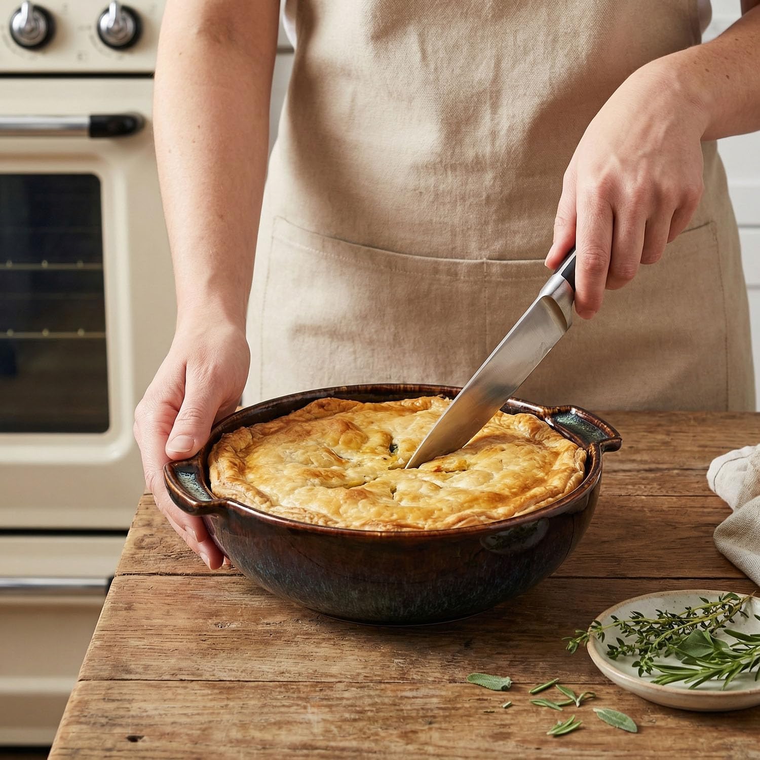 Ceramic Extra Large Serving Bowls, 13.5 Inch Fruit Salad Bowls, 2.5 quarts Pasta Bowls, Decorative Serving Dishes for Entertaining and Party, Microwave Dishwasher Safe