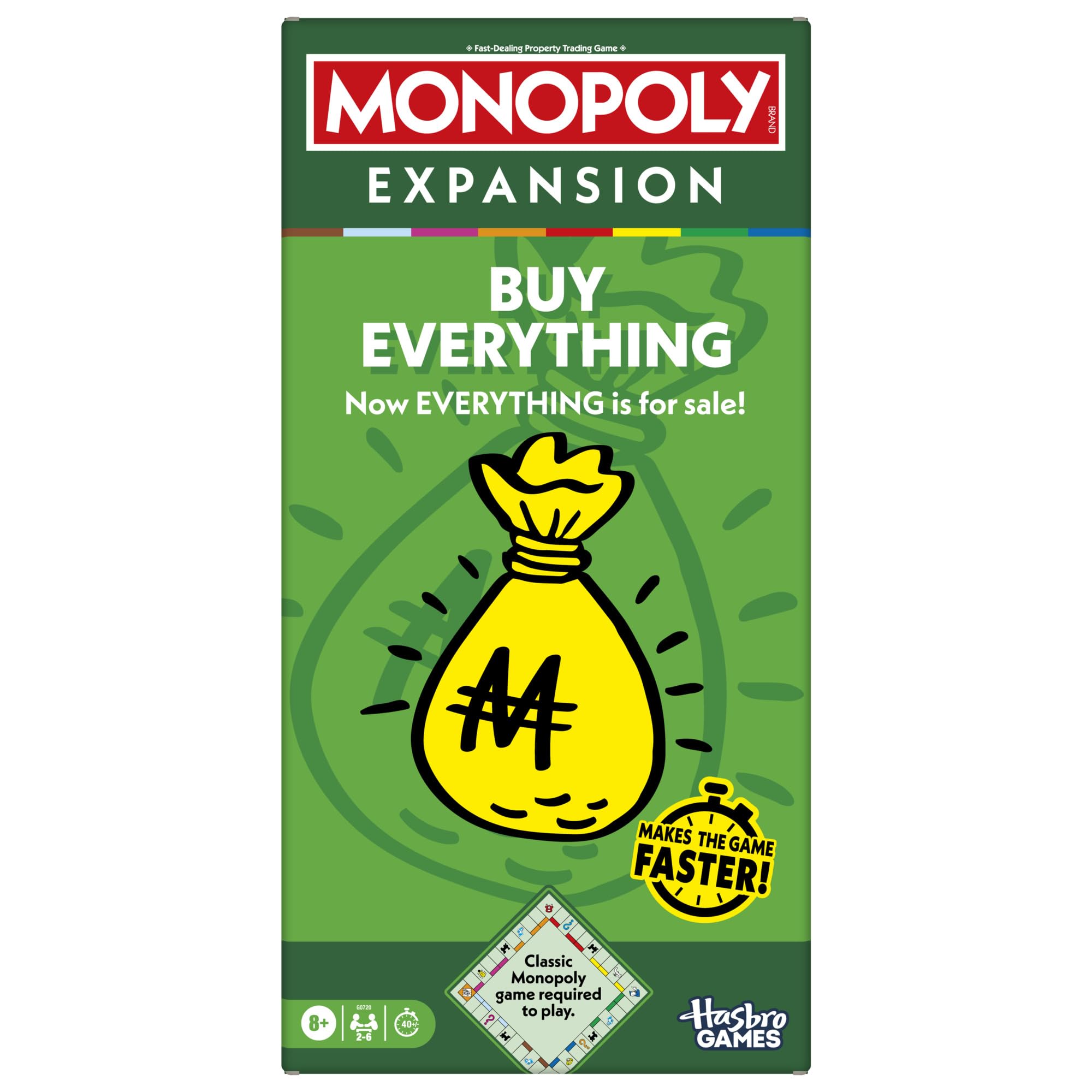 Monopoly Buy Everything EXPANSION (Classic Monopoly Board Game Required to Play) - English Version