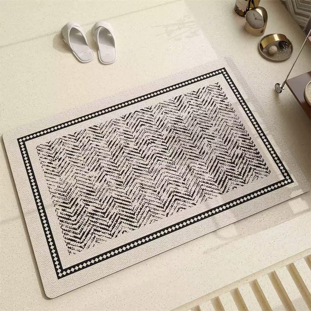 Tapis de douche super absorbant fini les glissades sur sol mouillé