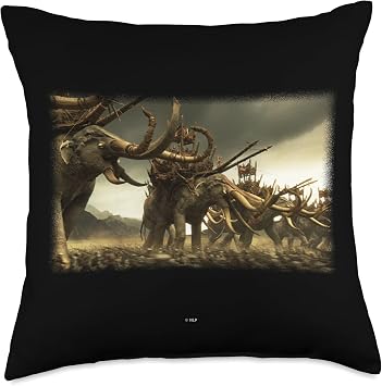 New Line Cinema The Lord of The Rings Mumakil Throw Pillow, 18x18, Multicolor
