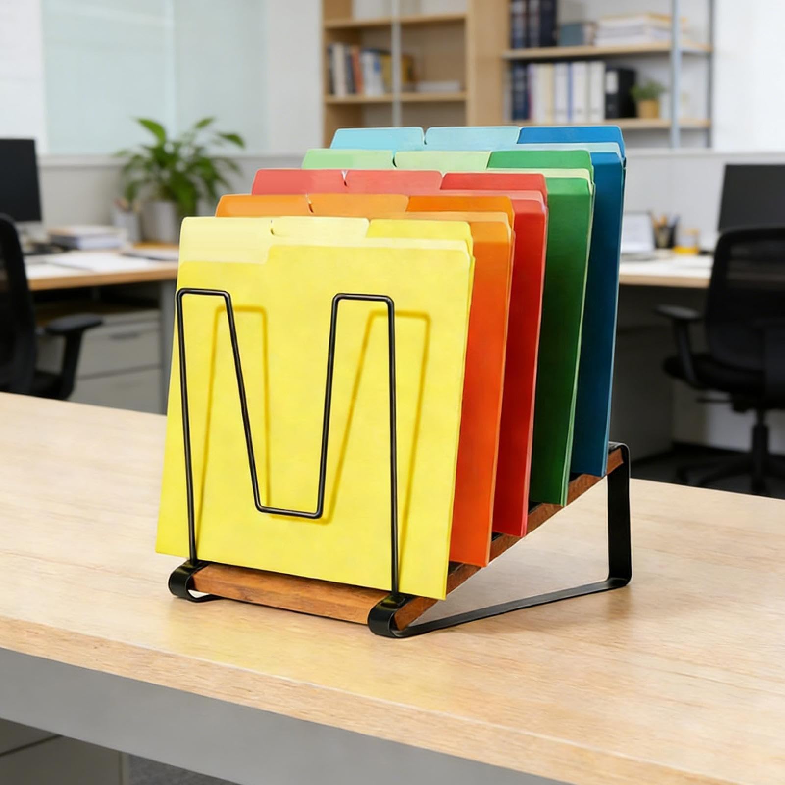 Cartella da scrivania per casa e ufficio | Supporto per documenti per insegnanti, studenti e professionisti | Soluzione di archiviazione desktop per sala studio e aula