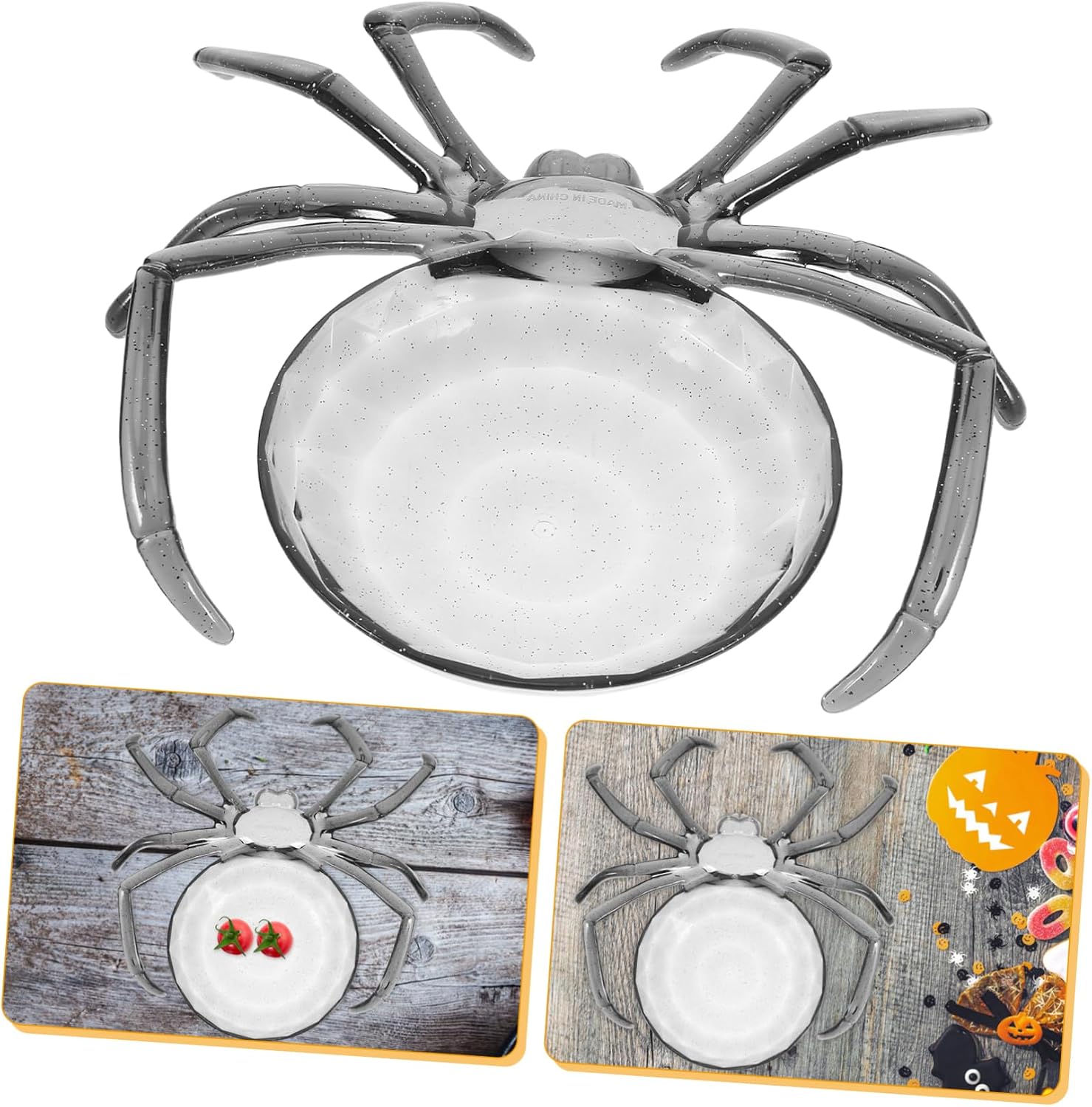 Halloween Style Plastic Fruit Plate for Snacks and Families