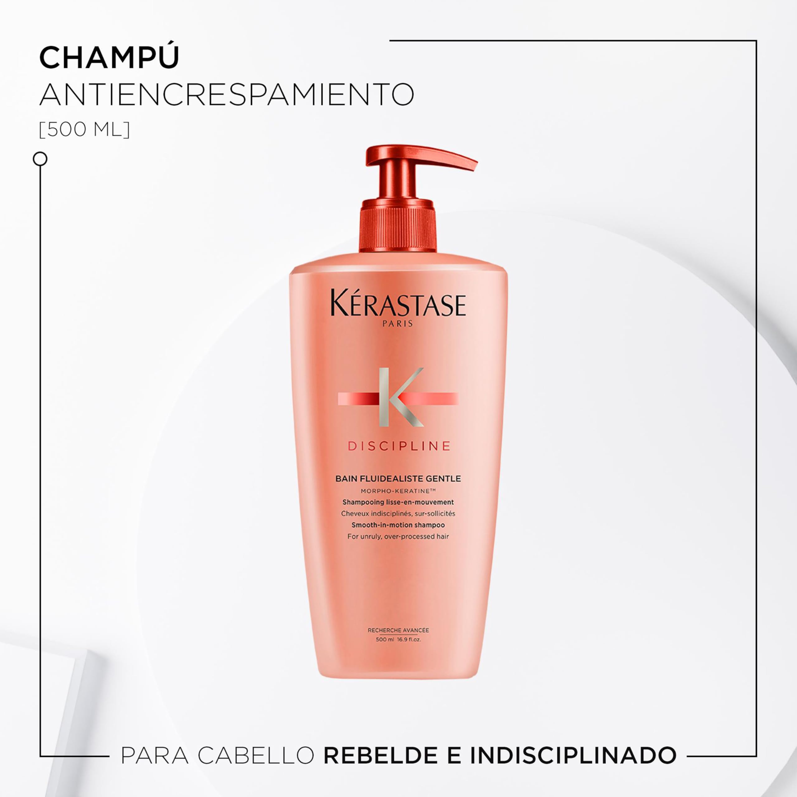 Kérastase | Discipline, Champú Suavizante, Para Pelo Indisciplinado, Encrespado y Fino, Champú Sin Sulfatos*, Bain Fluidéaliste