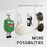 Vista 8 de Soporte para cable de cargador de teléfono, mini clips de cable, organizador de cables para escritorio, oficina y mesitas de noche, 9