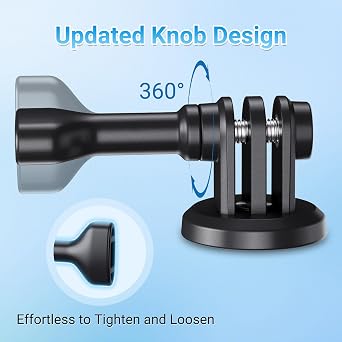 JJC Stylish 1/4 Tripod Mount Adapter for GoPro Go Pro Hero 13 12 11 10 9 8 7 6 5, DJI Osmo Action 4 3, AKASO, Insta360 Ace Pro and Other Action Cameras on Standard 1/4-20 Tripod Selfie Stick Monopod