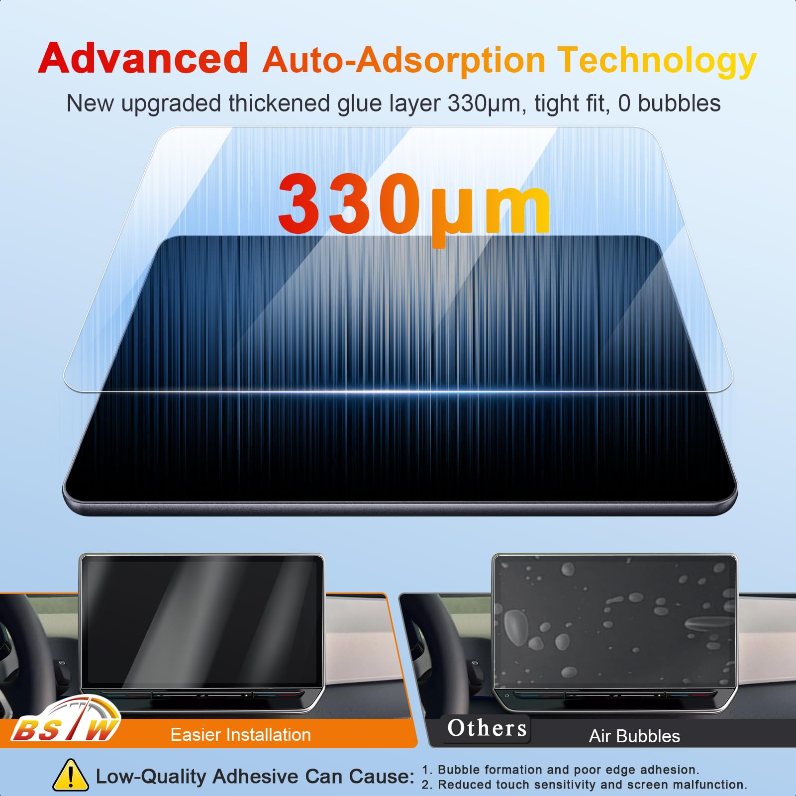 Pellicole Schermo VW T-Roc 12,9" Nano Plastica Antigraffio 6H 2 Pezzi