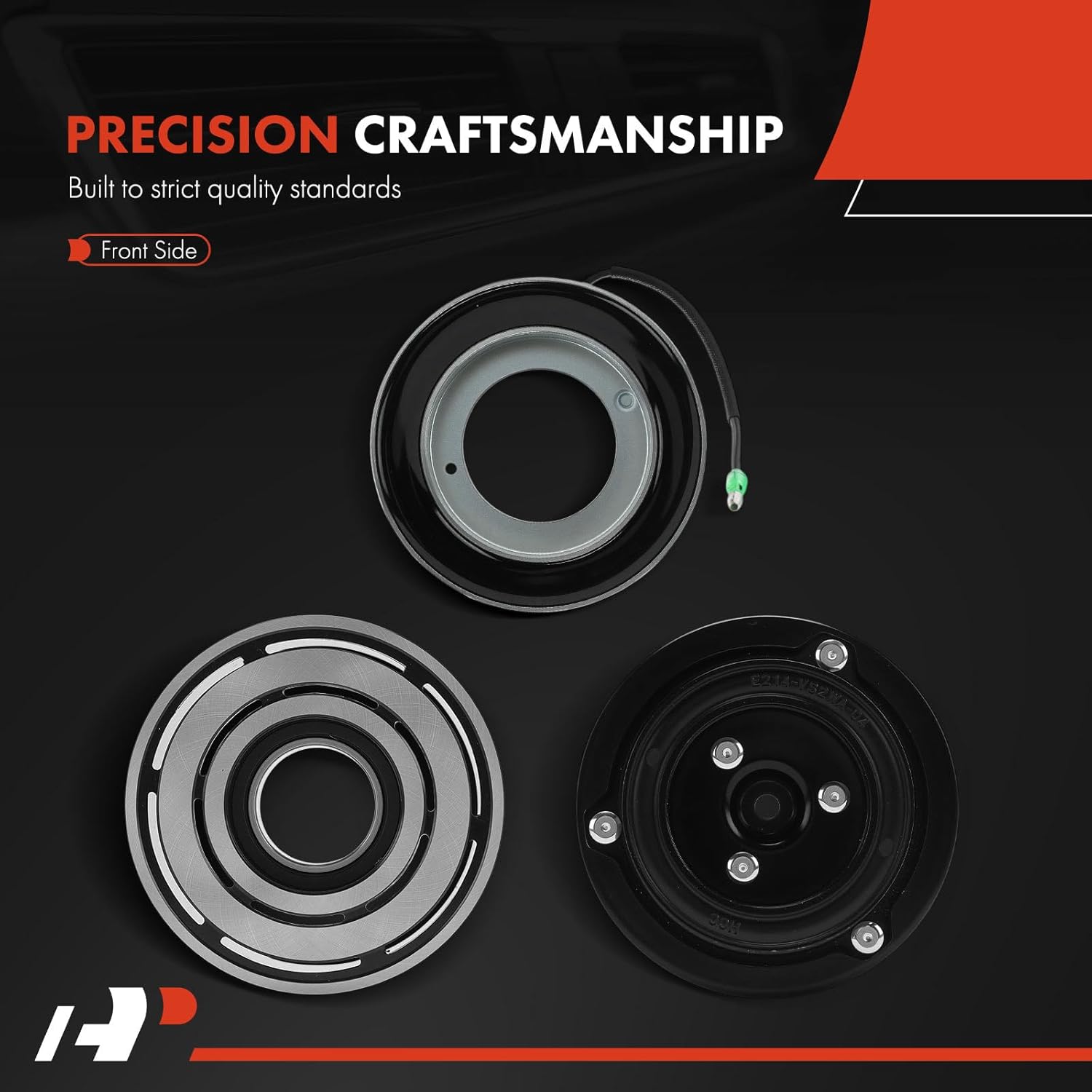 A-Premium Air Conditioner AC Compressor Clutch Kit Compatible with BMW E70 Series X5 2009 2010 2011 2012 2013 3.0L