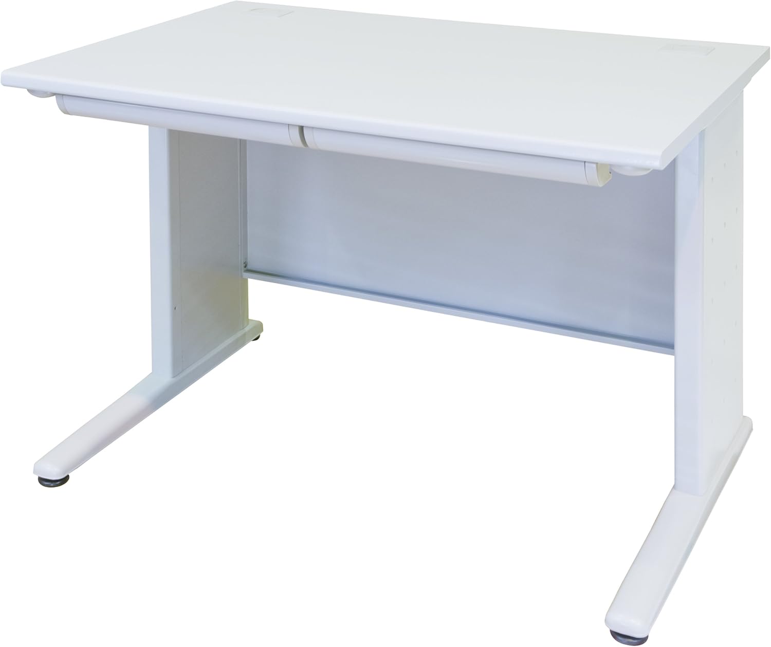 カウンターデスク｜横幅140cm｜ライトグレー｜薄塗りモルタル｜四角脚