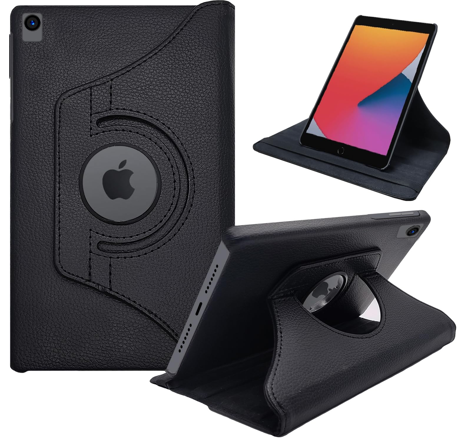 CEDO iPad 7 (2019) / iPad 8 (2020) / iPad 9 (2021) 10.2 inch Flip Cover | Leather Finish | 360 Degree Rotate Flip Cover | Shockproof Stylish Back Case for iPad 7 / iPad 8 / iPad 9 (10.2in) (Black) (B0CC9SMDZS) Amazon Price History, Amazon Price Tracker