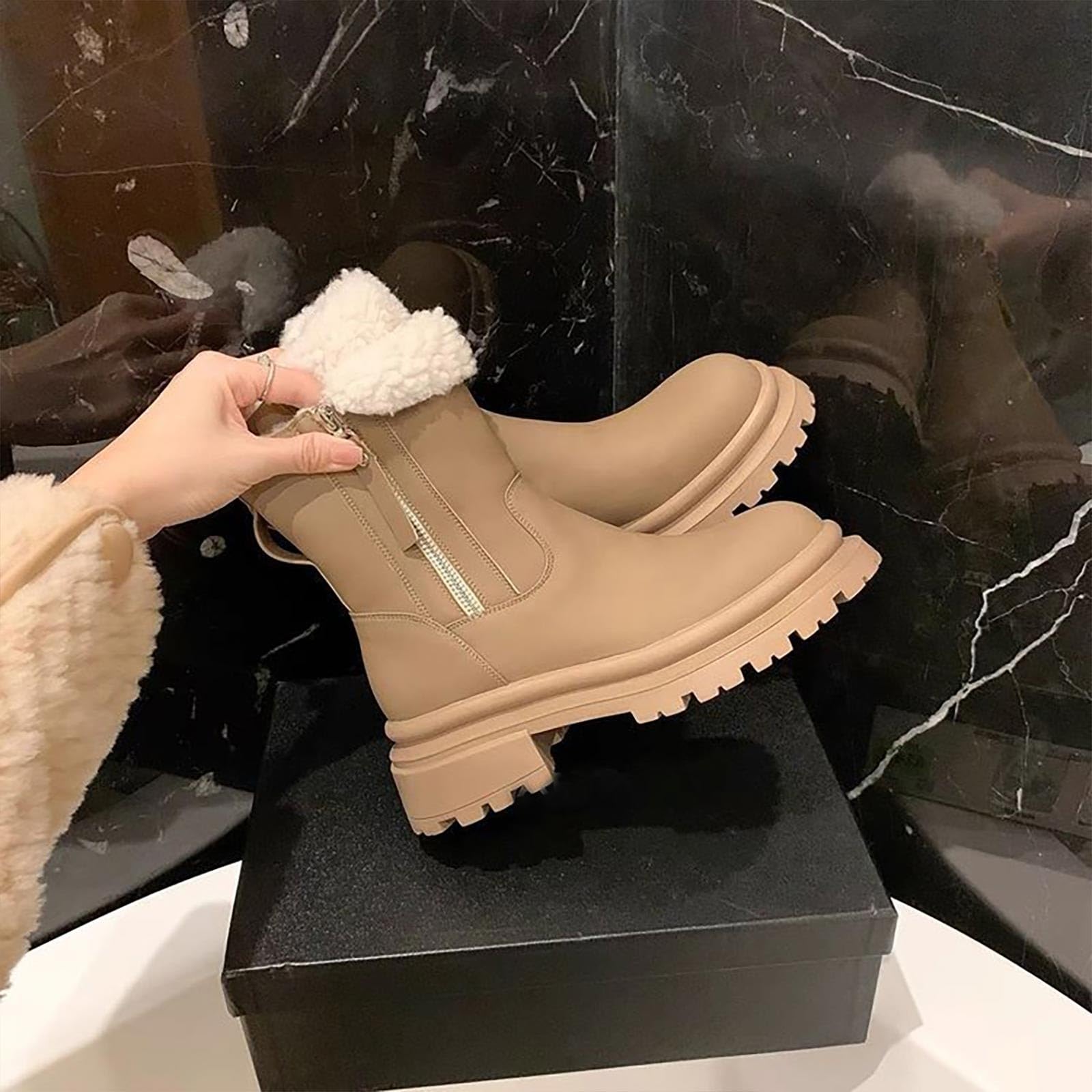 Botas Invierno Mujer Forradas con Pelo Botas Nieve Mujer Invierno Botines