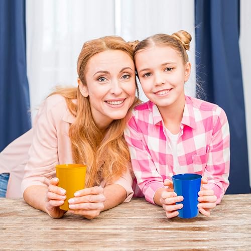 Miniatura 3 de Rolling Sands Vasos de plástico reutilizables de 12 onzas para niños, color rojo (juego de 18, fabricado en Estados Unidos, sin BPA) apto para