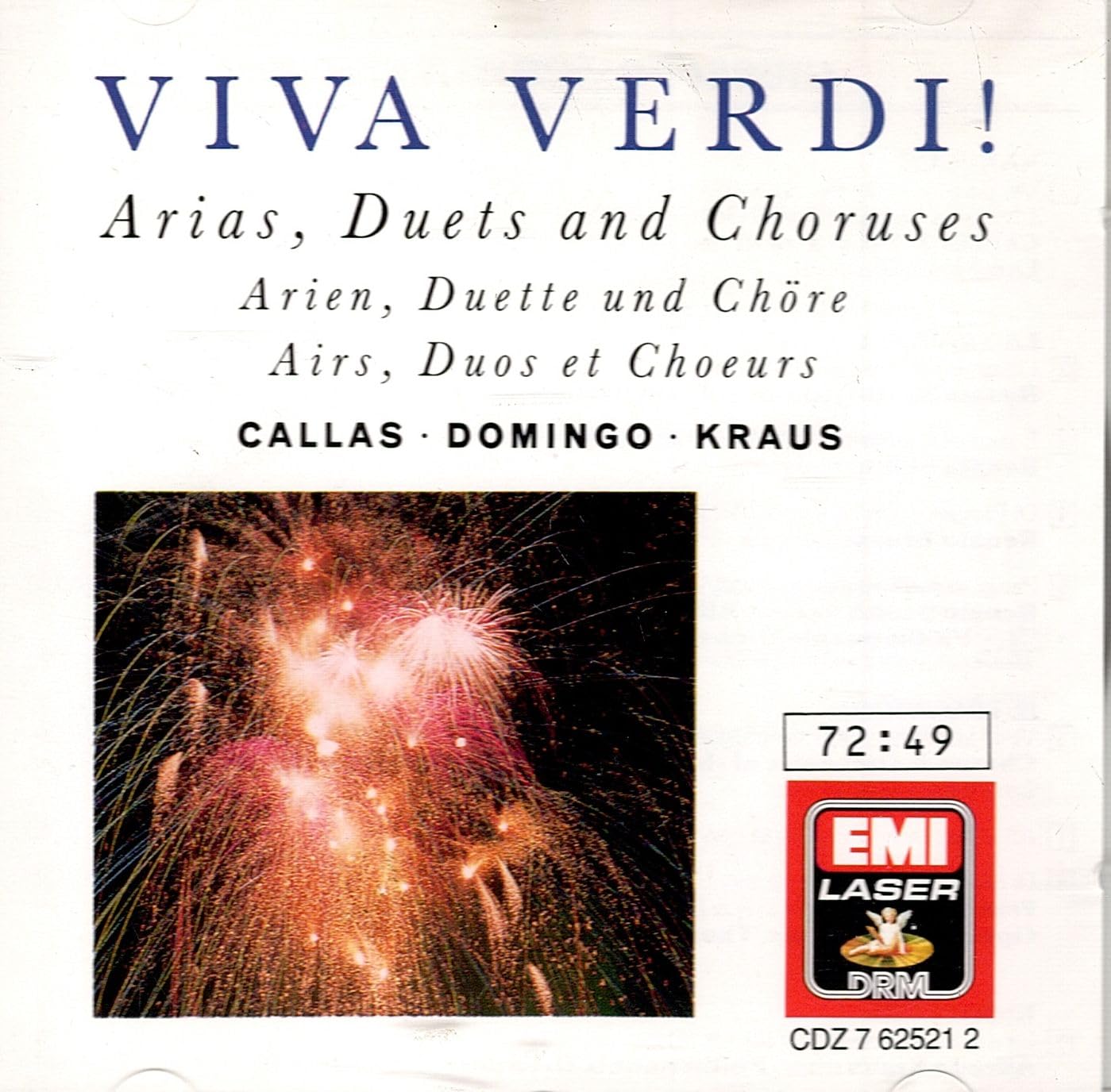 Viva Verdi: Arias, Dvets & Choruses [Audio CD] Verdi; Callas; Domingo and Kraus