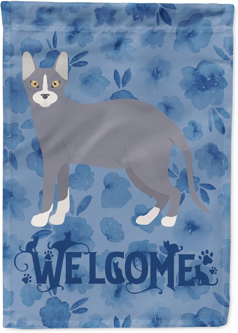 Caroline's Treasures CK4874GF Dragon Li #2 Cat Welcome Garden Flag Mailbox Flag Decorative Yard Flag Banner Outside Patio Artwork Yard Flower Beds, Garden Size, Multicolor