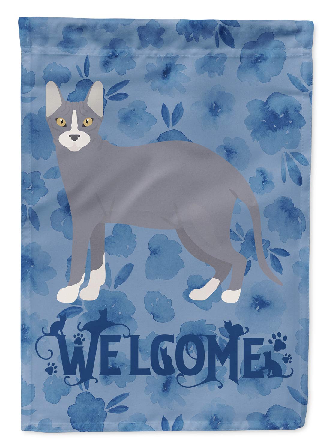 Drapeau chat Don Sphynx Caroline's Treasures CK4871GF multicolore de bienvenue taille S