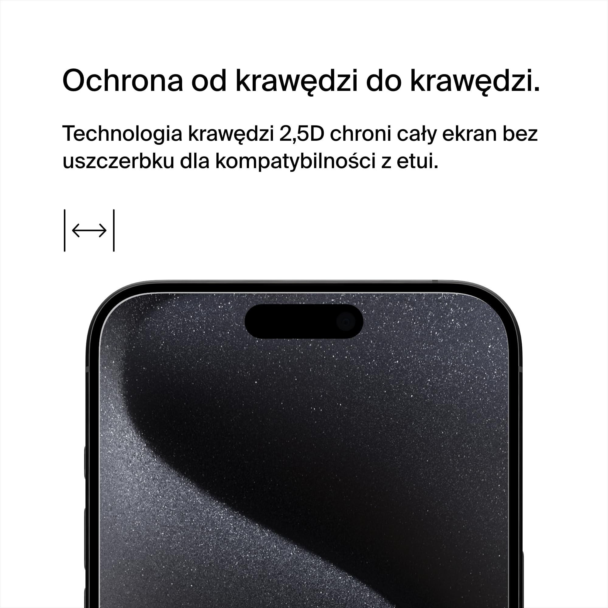 Belkin ScreenForce TemperedGlass Powlekane szkło ochronne, hartowane do iPhone’a 15 Pro, cienkie, przejrzyste, odporne na zarysowania, z ramką Easy Align do mocowania bez pęcherzyków powietrza