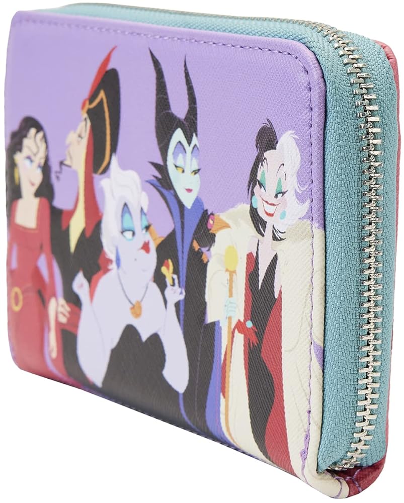 Amazon | Disney Zip Around Purse Villains Color Block 新しい