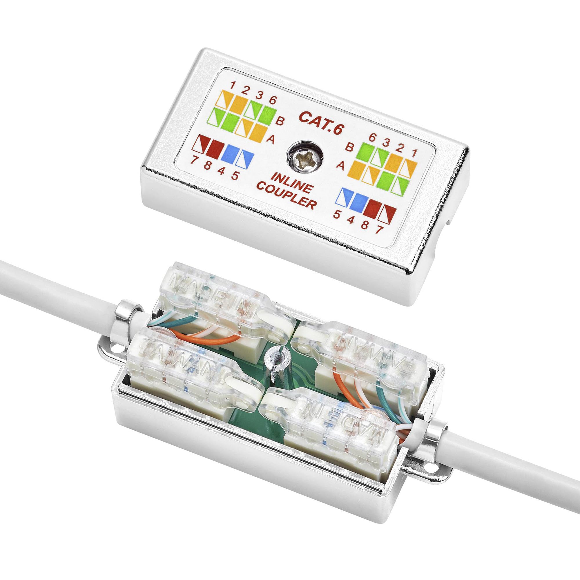 2 modules de connexion LSA Cat6 et Cat5 blindés pour câbles de pose et réseau