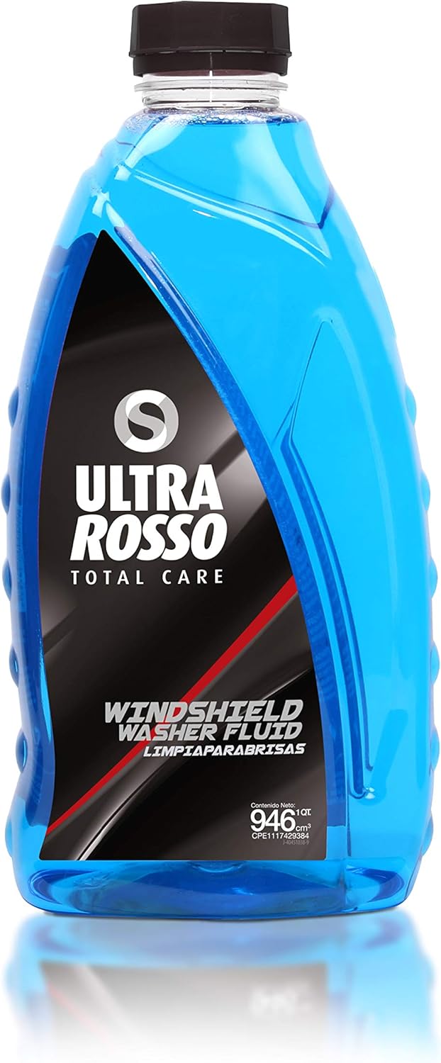 Ultra Rosso Windshield Washer Fluid 1 Liquid Quart, Streak Free, Able