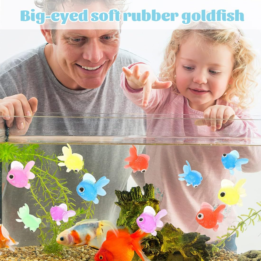 25 Pesci di Plastica Piccoli Pesci Finti Tropicali Pesce Tropicale Figura in Movimentopesci Galleggianti può Essere Sospeso Non Girato Pesci Finti per Acquario per la Decorazione di Acquari
