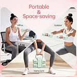 Adjustable Dumbbell Set of 2, 4 Levels Free Women Weights Dumbbells, Easy to Adjust Weights, Each 2.2lb 3.3lb 4.4lb 5.5lb Hand Weights Set for Home Gym Training
