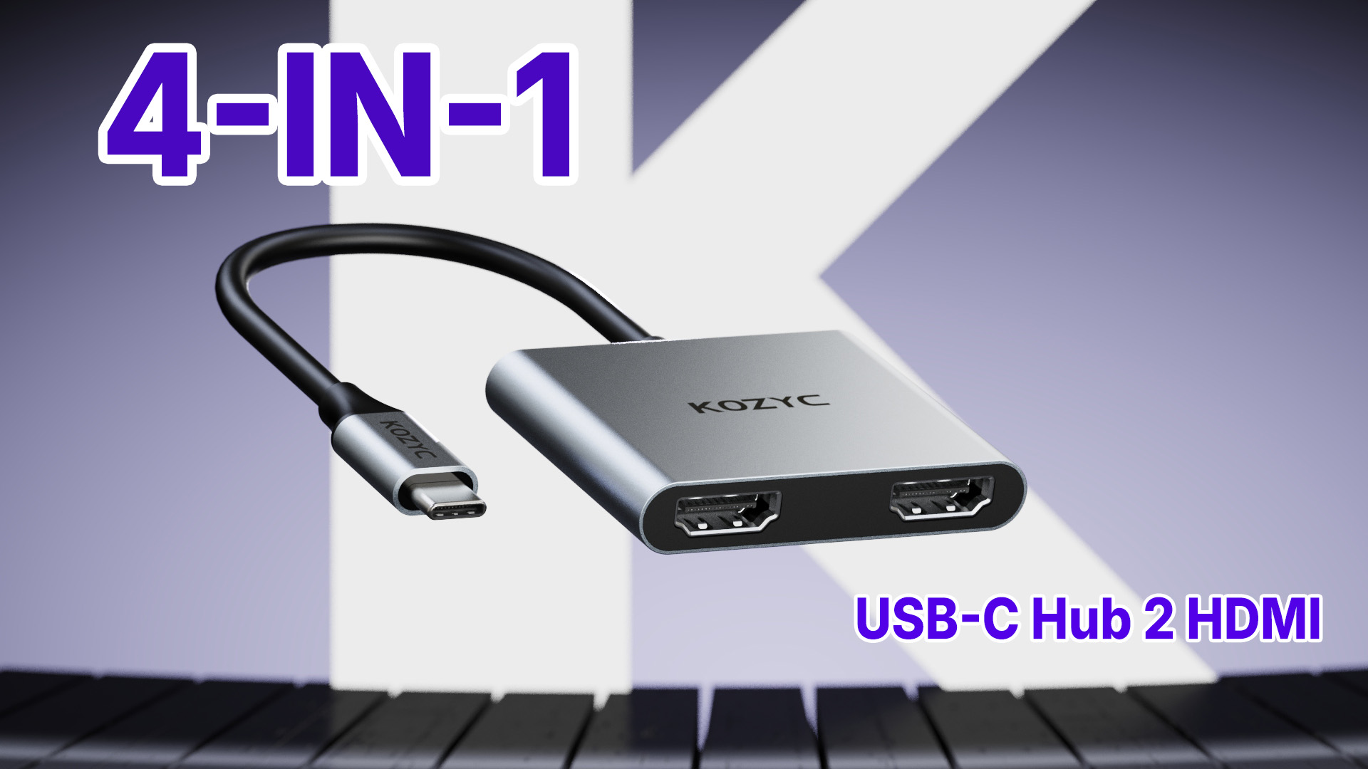 Amazon.com: USB C to Dual HDMI Adapter 4K@30Hz, KOZYC USB C Hub
