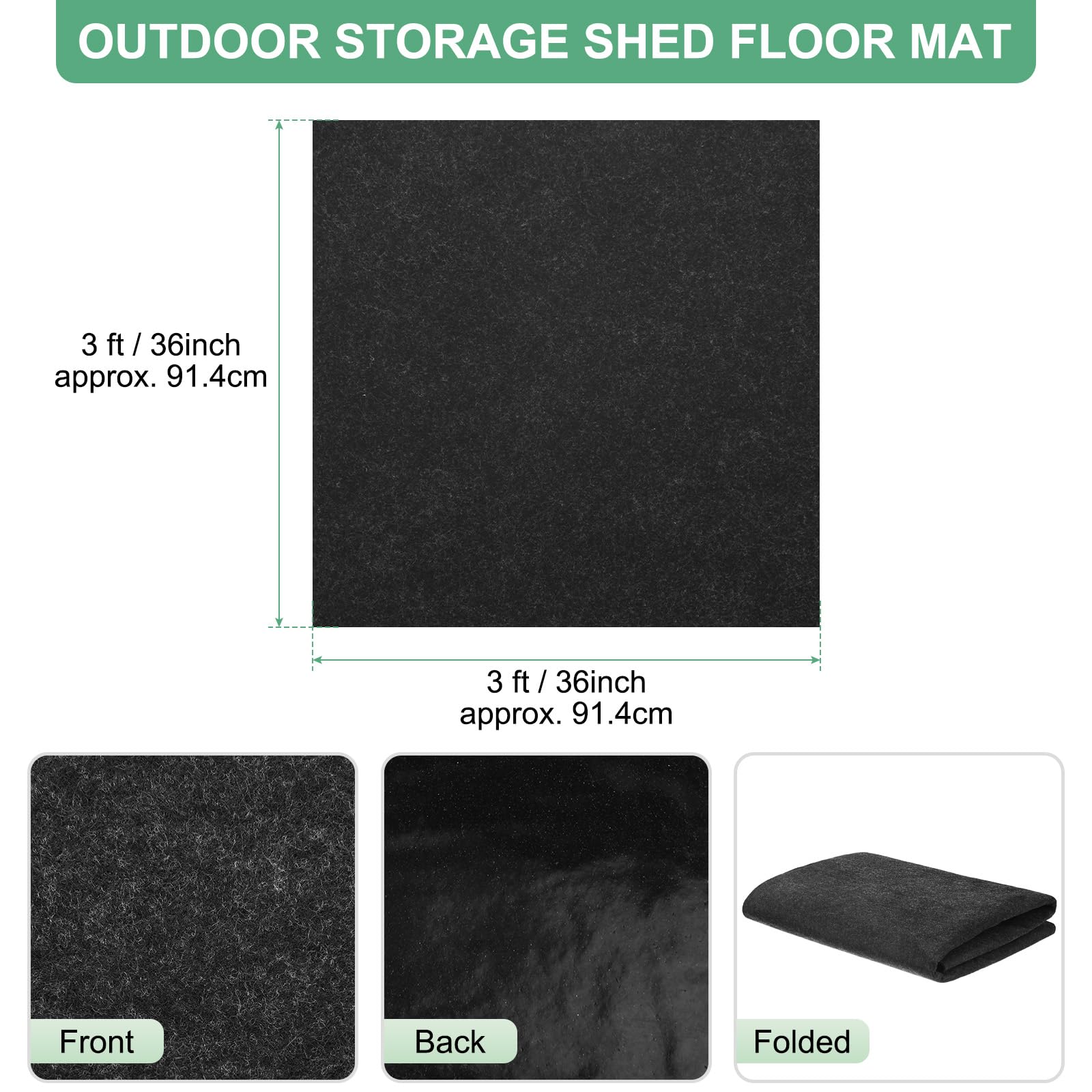 M METERXITY Outdoor Storage Shed Mat - Image 3