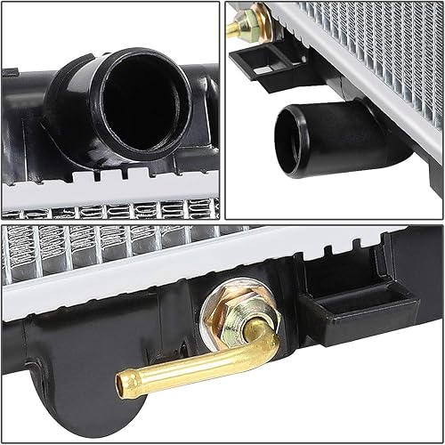 Miniatura 10 de DNA Motoring OEM-RA-2215 Radiador de núcleo de aluminio completo estilo OE compatible con 98-04 FrontierXterra AT, 27-116 pulgadas de ancho x 17-12