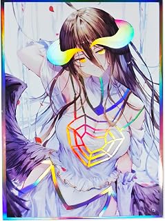 60ct (Albedo) Holographic Standard Size Cards for MTG/TCG/PTCG Art Anime Printing Card Sleeves Protectors 67x 92 mm (Holo_67x92_A18)