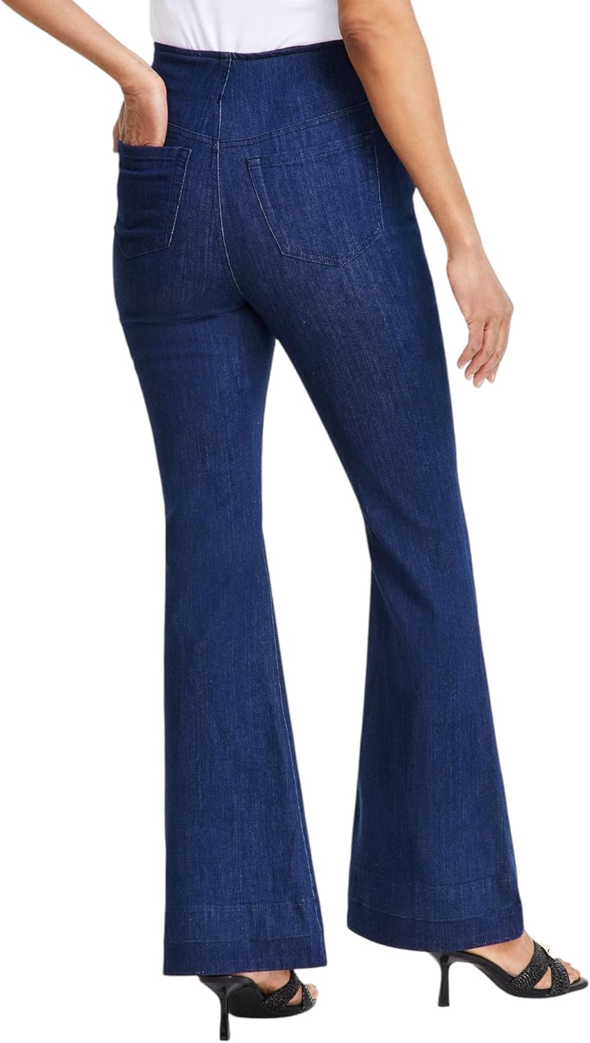 International Concepts Women's Button-Trim High-Rise Jeans