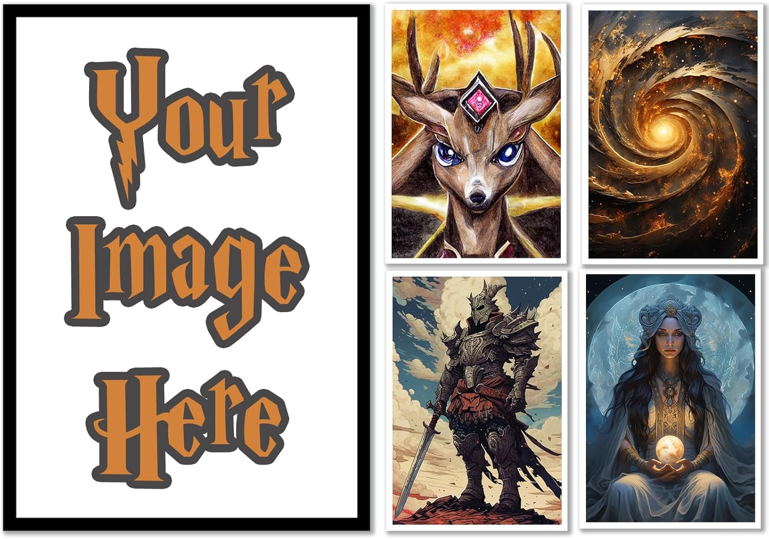 Custom Card Sleeves, Make Your Own Trading Collectible Card Protector, Compatible with Yugioh & Magic The Gathering – MTG, TCG, OCG