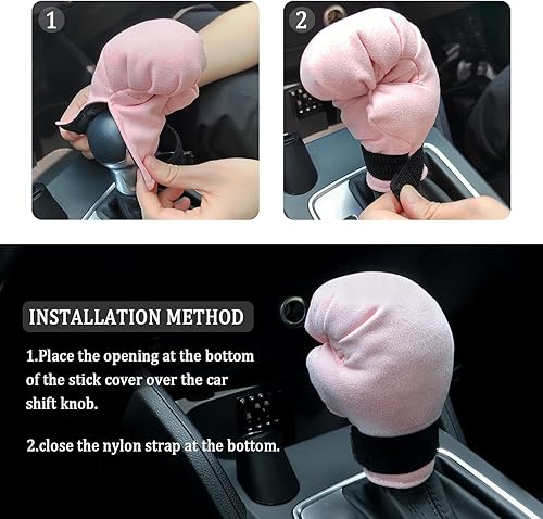 Miniatura 6 de Funda para palanca de cambios de automóvil, funda para pomo de palanca de cambios para decorar y proteger los accesorios interiores del automóvil,
