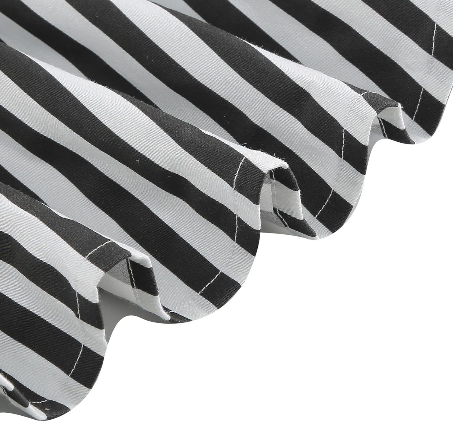 50s Style Dresses for Women Vintage Short Sleeve Tie Neck Swing Dress Midi Prom Dress with Belt - Image 5