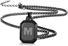 Bellino Graduation Gifts - Initial A-Z Letter Necklace for Men Boys Kids Teen, Stainless Steel American Flag Dog Tag Pendent Chain Jewelry Gifts for Men Kids Teens - 24Inches