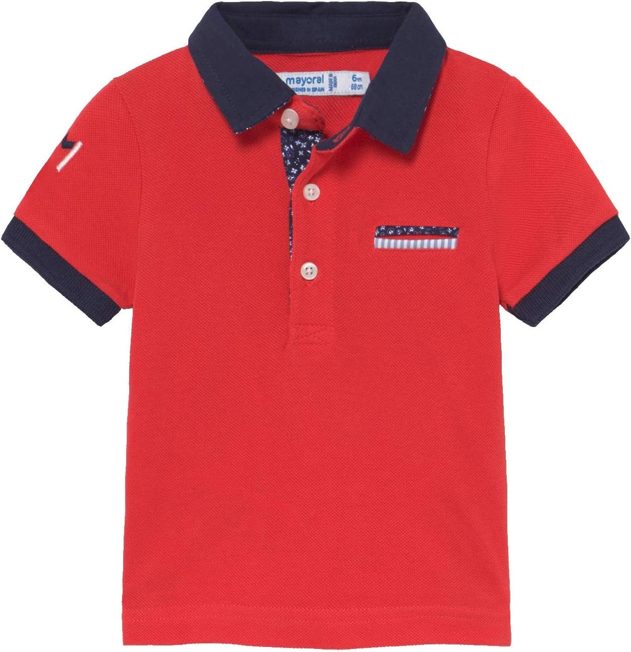 Mayoral S/s Polo for Baby-Boys Cyber red