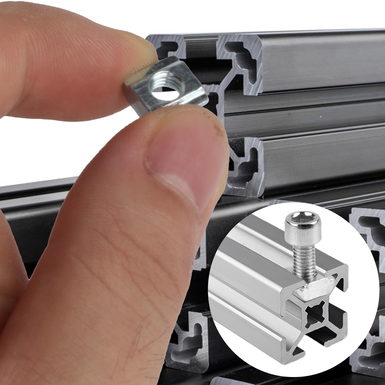 T-moer m6 6mm sleuf € 0,42 Per stuk T-moer m6 6mm sleuf € 0,42 Per stuk