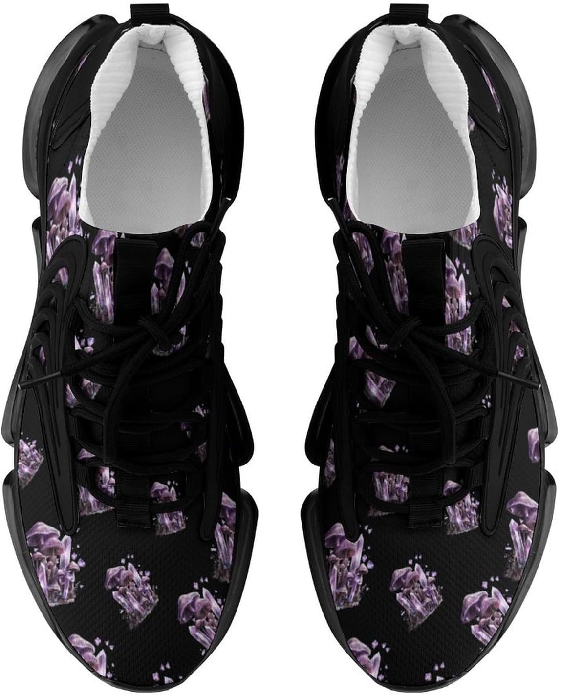 Witchy Magical Crystals Boho Mushroom Novelty Women's Sneaker Funny Lightweight Running Shoe Tennis Shoes for Women image 5