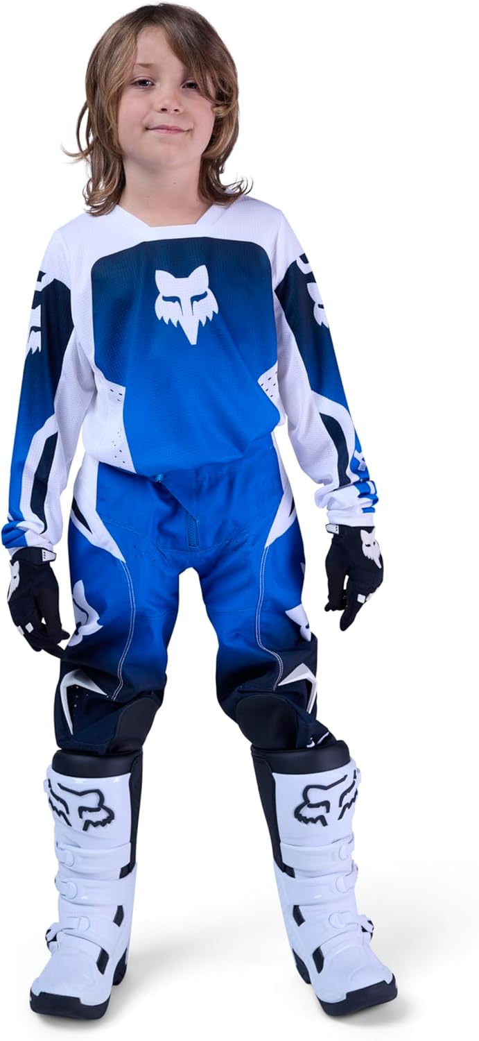 Fox Racing Youth 180 Motocross Dirt Bike Jersey, Blue, Large - Image 5