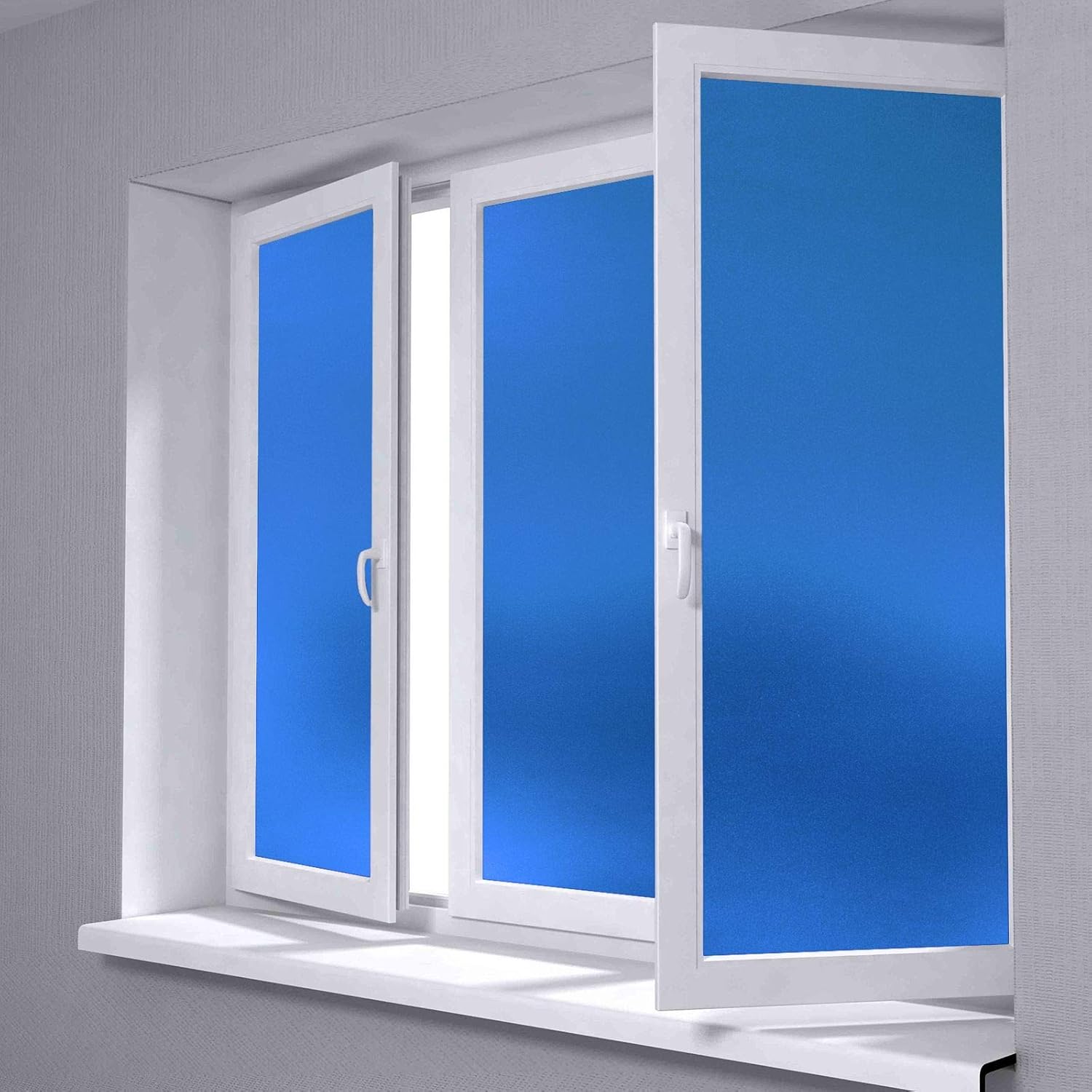 48"x240" (4FTx20FT) Black Color Frosted Glass Peel and Stick Window Film Home Bedroom Bathroom Privacy Waterproof Sticker Decal Free Tool Kit