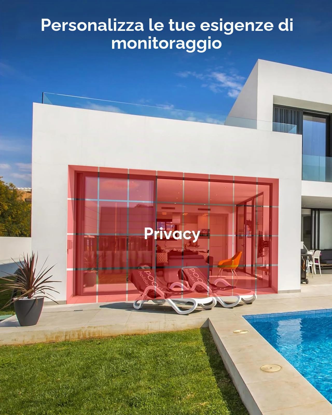 SANNCE Sistema di telecamere di sorveglianza 8CH 1080P 5 in 1 registratore DVR CCCTV con disco rigido da 1 TB e 4 telecamere impermeabili con visione notturna a 100 piedi, allarme di movimento e