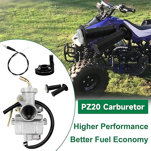 Miniatura 6 de FLYPIG Carburador con cable de agarre del acelerador para Honda PZ20 XR50R XR70R XR75 XL80S XR80R XL75 XL70 SL70 Z50R XR100R TaoTao NST SunL Kazuma