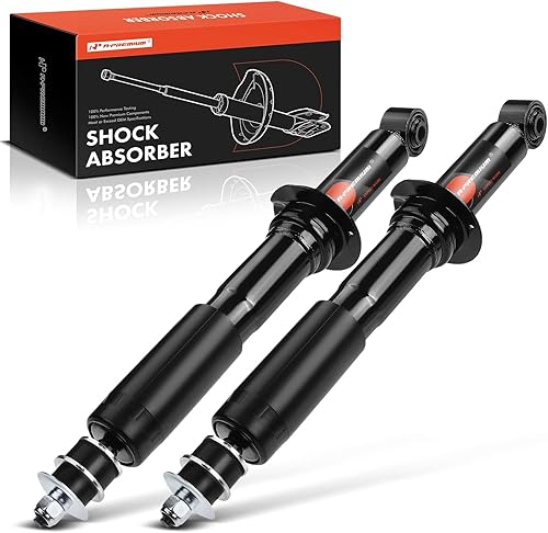A-Premium Par delantero (2) Amortiguadores compatibles con Toyota Land Cruiser 1996 1997 1998 1999 2000 2001 2002, lado del conductor y del pasajero