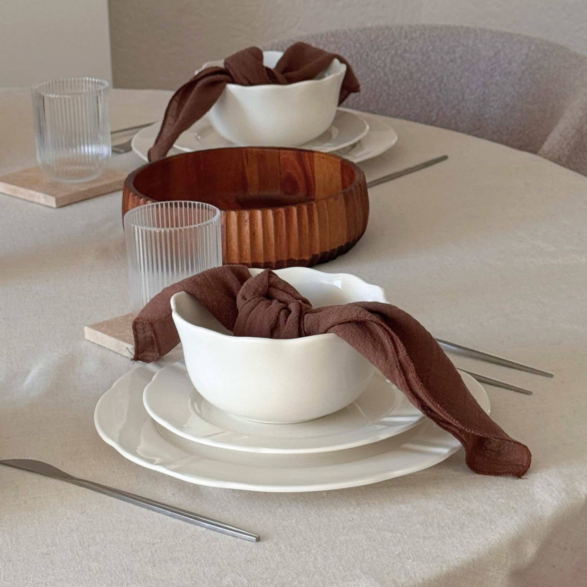 Zoha Plain White Geschirrset 18 Teilig für 6 Personen – Weißes Porzellan Tellerset, Spülmaschinenfest & Mikrowellengeeignet, Minimalistisches Tafelservice