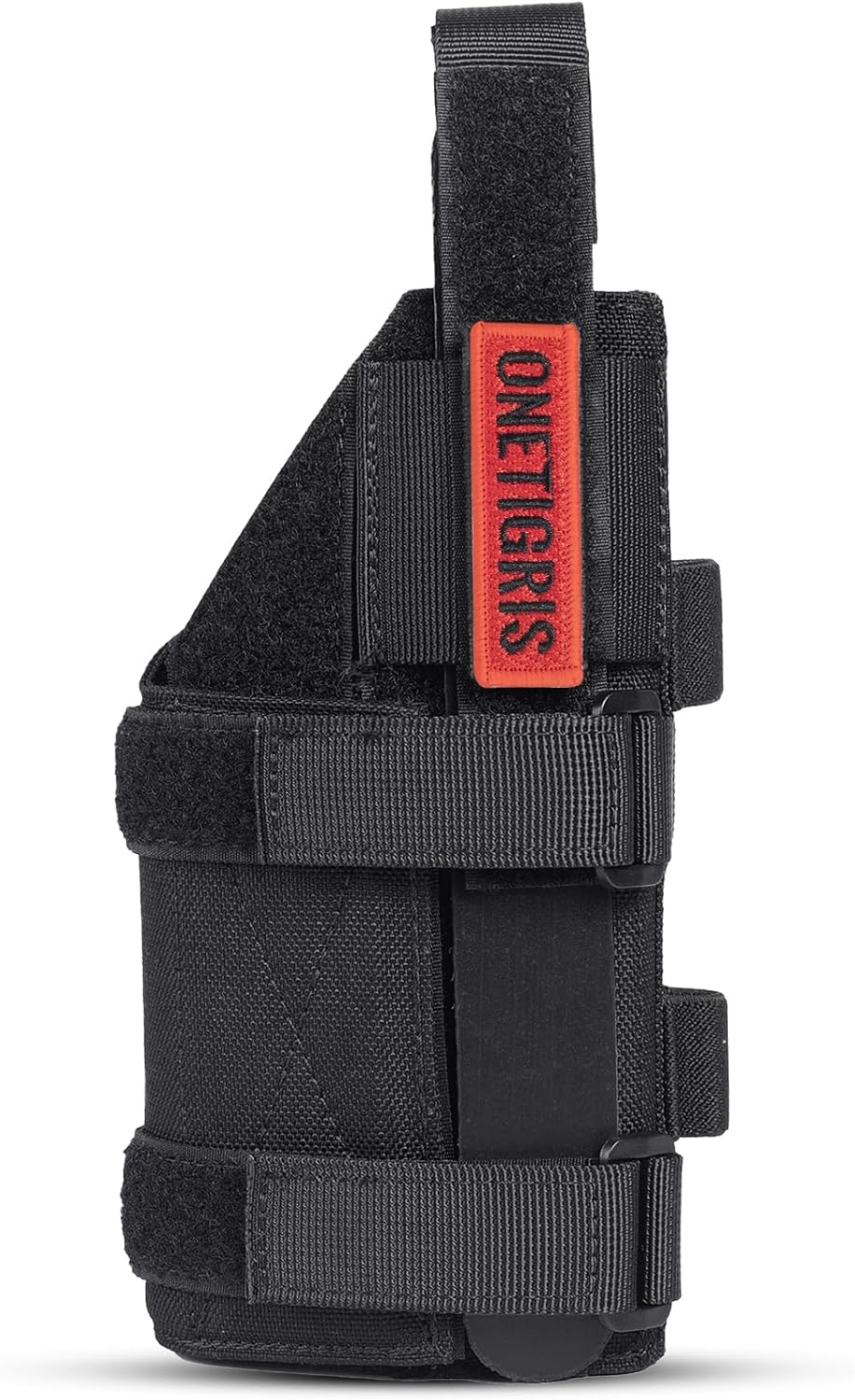 OneTigris Gun Holster Right Handed Nylon Pistol Holster for Most Compact Medium Full Size Pistol 1911/17/19/20/21/45 M&P Shield 9mm with Under Barrel Attachment
