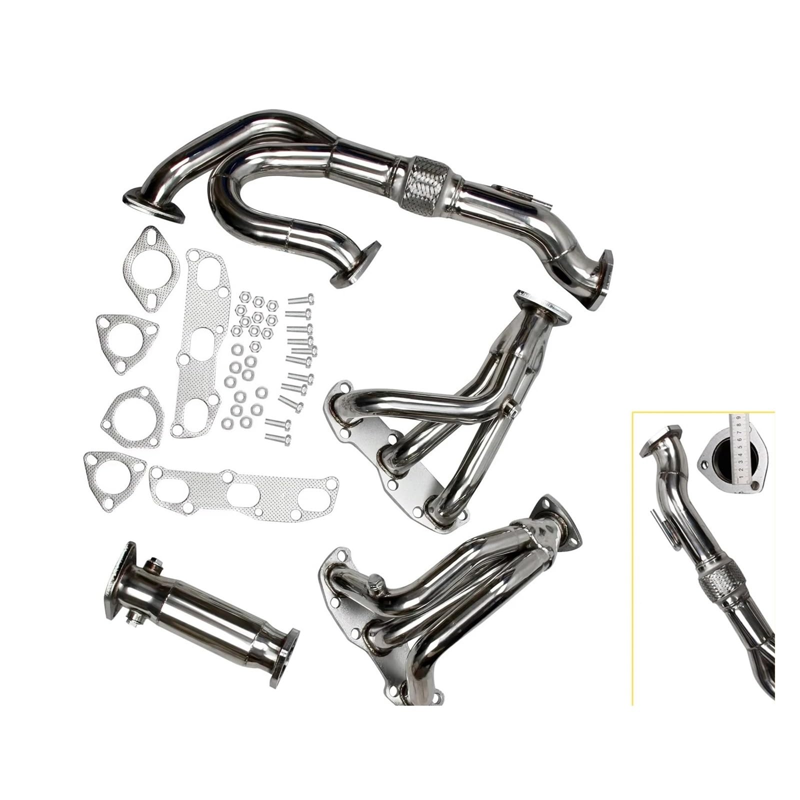 Xuanqingyi Store 2002-2006 Kompatybilny z Altima 3.5L VQ35DE V6 kolektorami wydechowymi